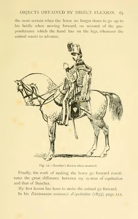 Fig. 12. — Baucher's flexion when mounted.