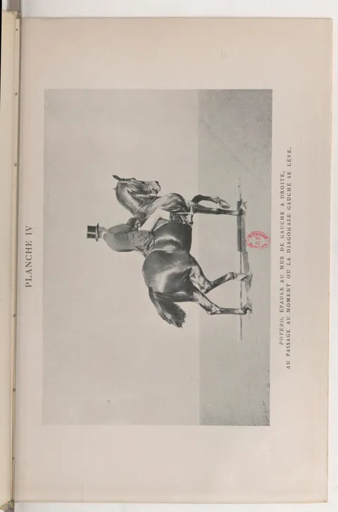 PLANCHE IV POVERO, ÉPAULE AU MUR DE GAUCHE A DROITE, AU PASSAGE AU MOMENT OU LA DIAGONALE GAUCHE SE LÈVE.