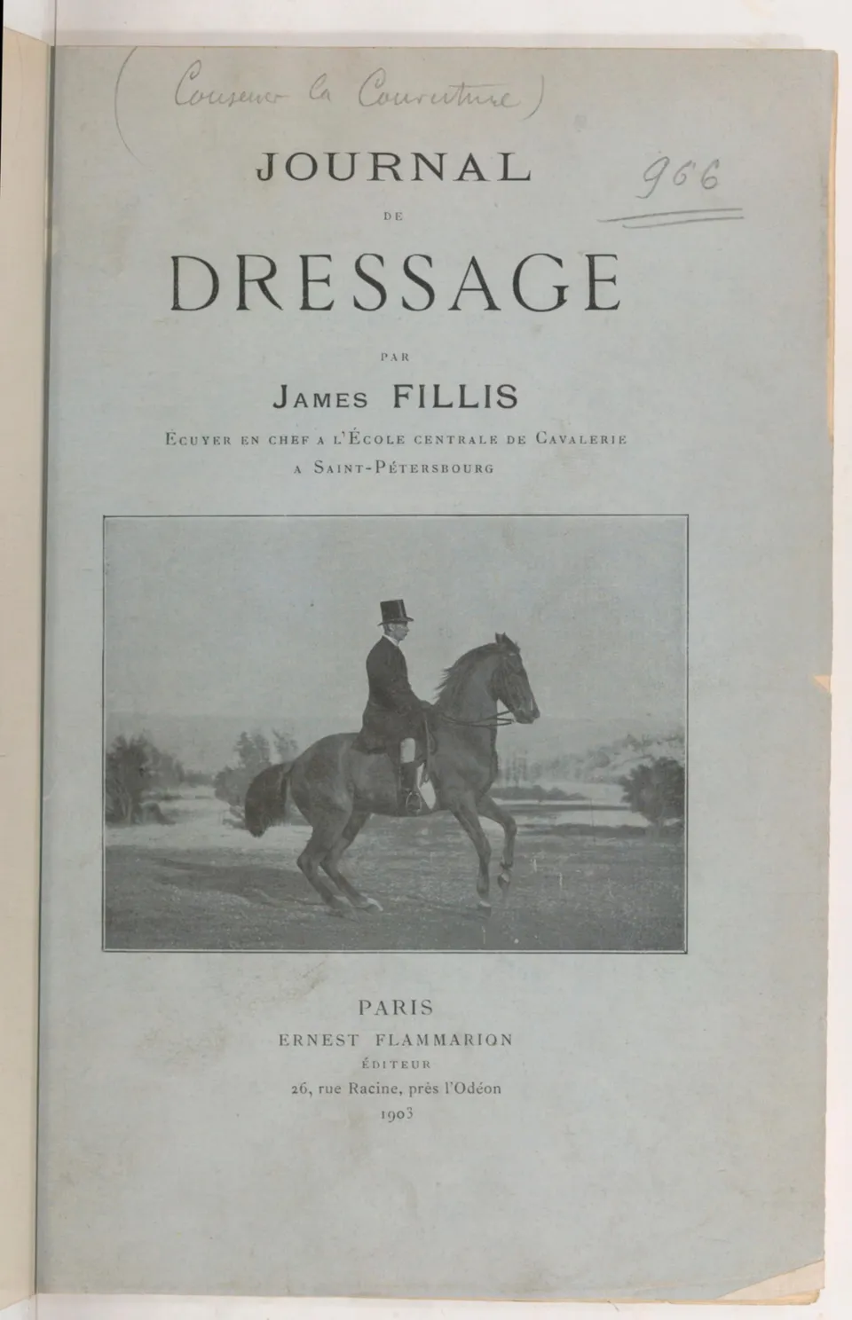Journal de dressage (1903), скан 7 из 510