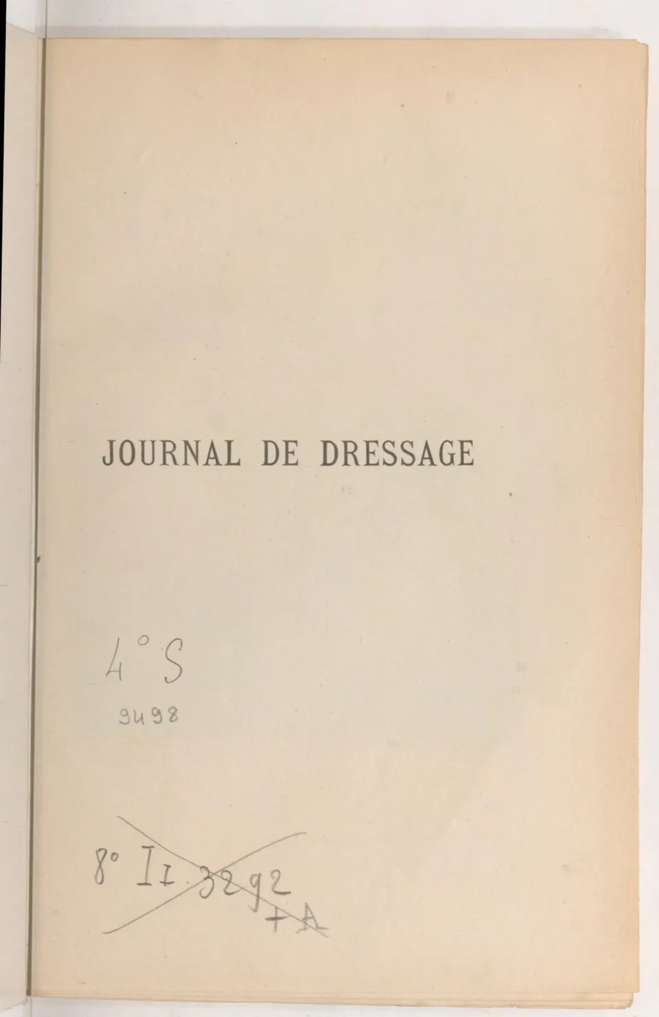 Journal de dressage (1903), скан 9 из 510