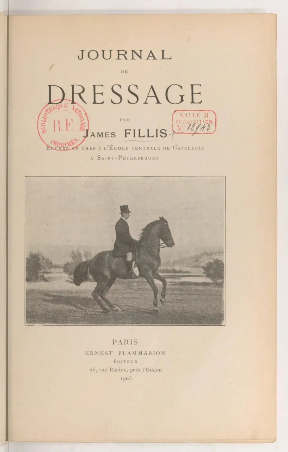 Journal de dressage (1903), скан 11 из 510