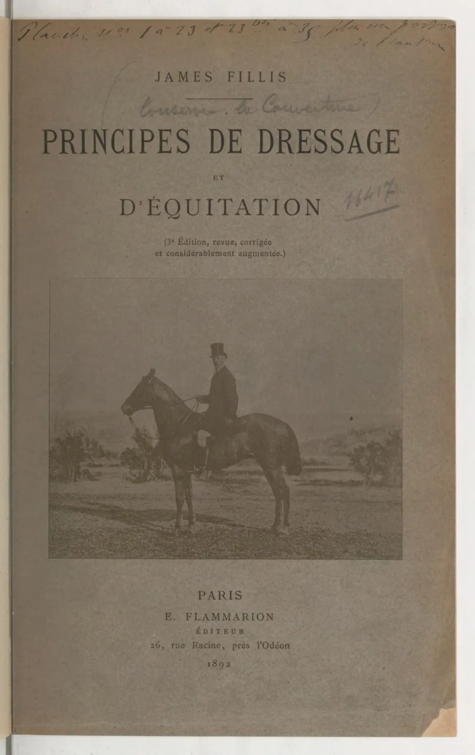 Principes de dressage et d'équitation (1892), скан 7 из 530