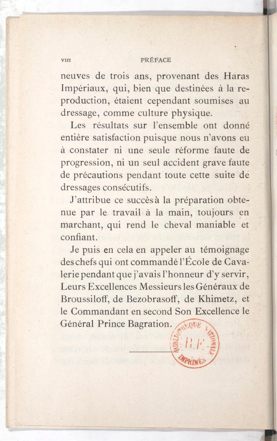 Règlement pour le dressage du cheval d'armes : établi en 1908 par la Commission de l'Ecole d'application de cavalerie des officiers à Saint-Pétersbourg, скан 15 из 175