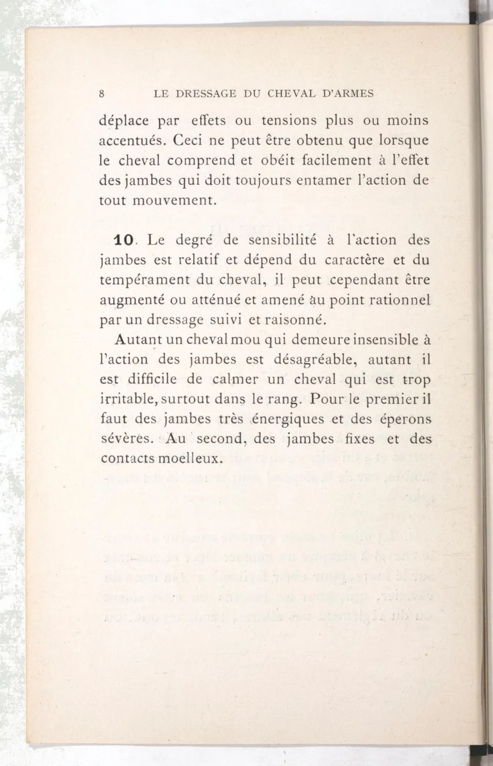 Règlement pour le dressage du cheval d'armes : établi en 1908 par la Commission de l'Ecole d'application de cavalerie des officiers à Saint-Pétersbourg, скан 23 из 175