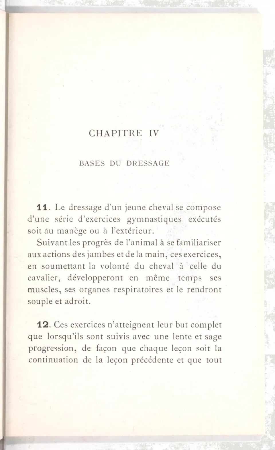 Règlement pour le dressage du cheval d'armes : établi en 1908 par la Commission de l'Ecole d'application de cavalerie des officiers à Saint-Pétersbourg, скан 24 из 175