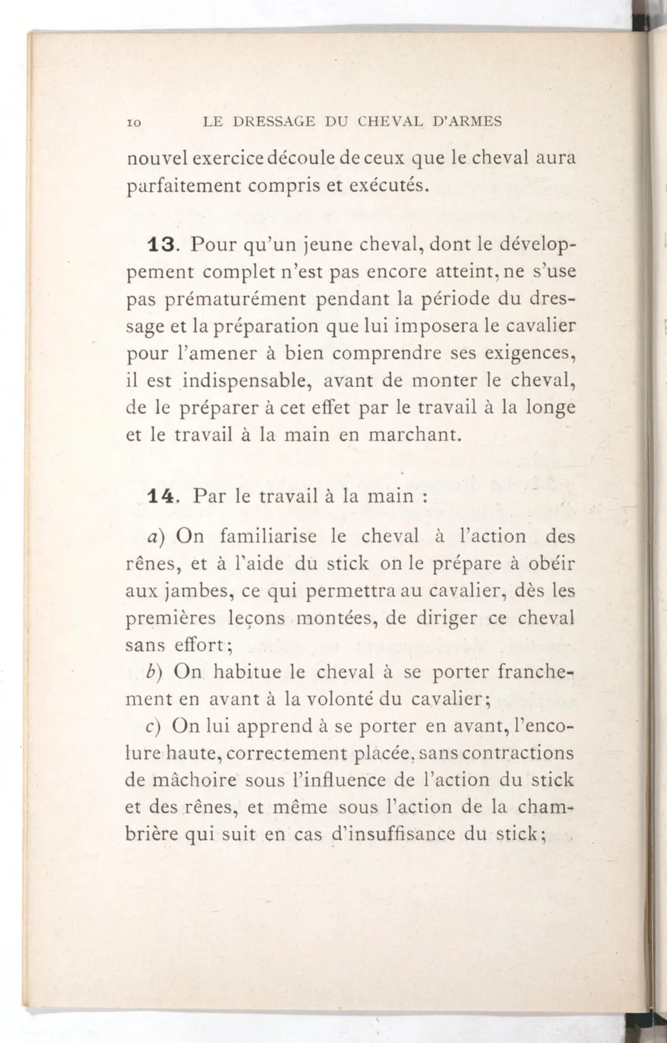 Règlement pour le dressage du cheval d'armes : établi en 1908 par la Commission de l'Ecole d'application de cavalerie des officiers à Saint-Pétersbourg, скан 25 из 175