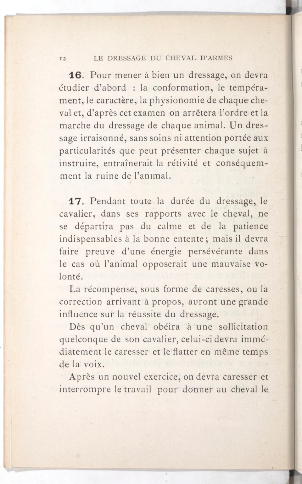 Règlement pour le dressage du cheval d'armes : établi en 1908 par la Commission de l'Ecole d'application de cavalerie des officiers à Saint-Pétersbourg, скан 27 из 175