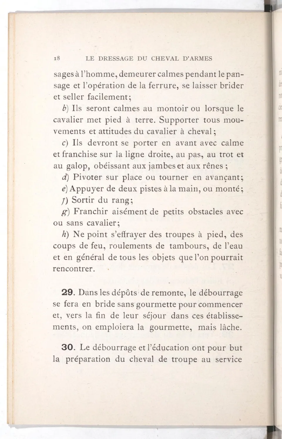 Règlement pour le dressage du cheval d'armes : établi en 1908 par la Commission de l'Ecole d'application de cavalerie des officiers à Saint-Pétersbourg, скан 33 из 175