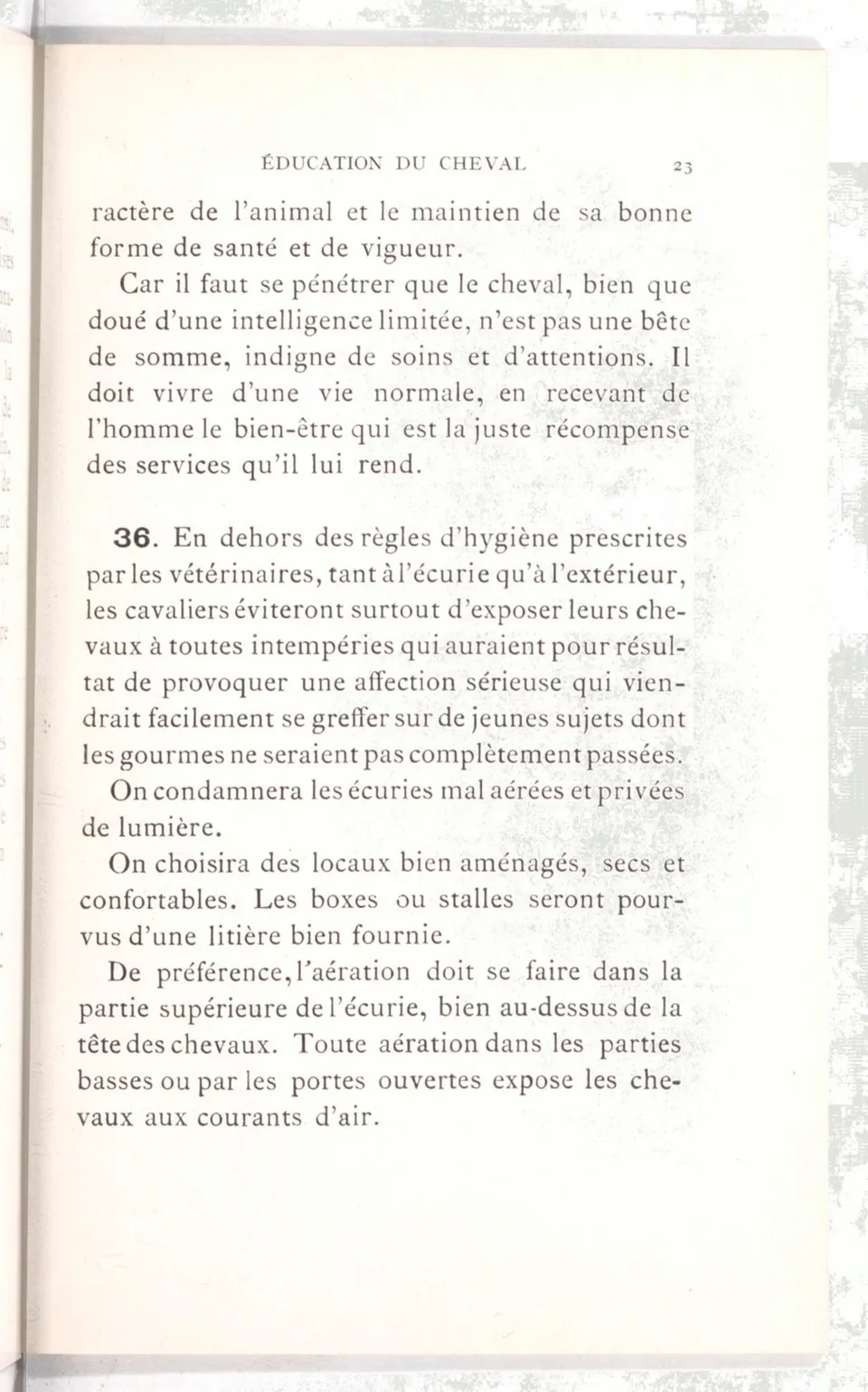 Règlement pour le dressage du cheval d'armes : établi en 1908 par la Commission de l'Ecole d'application de cavalerie des officiers à Saint-Pétersbourg, скан 38 из 175