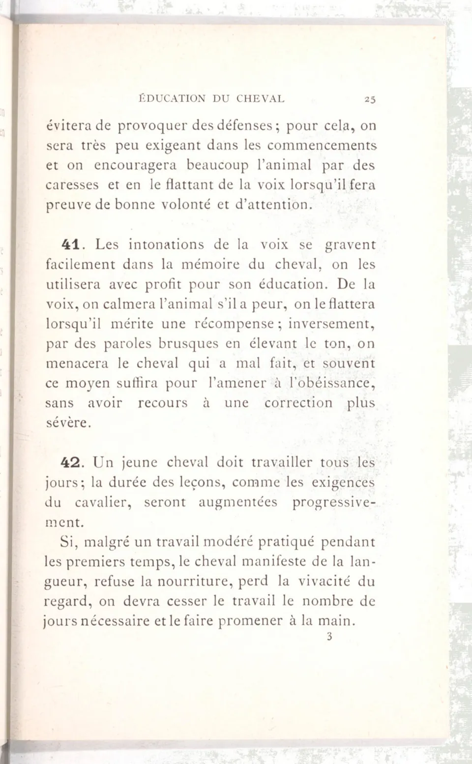 Règlement pour le dressage du cheval d'armes : établi en 1908 par la Commission de l'Ecole d'application de cavalerie des officiers à Saint-Pétersbourg, скан 40 из 175