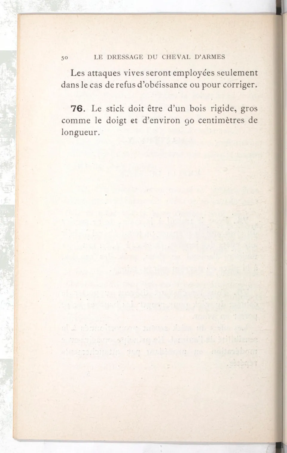 Règlement pour le dressage du cheval d'armes : établi en 1908 par la Commission de l'Ecole d'application de cavalerie des officiers à Saint-Pétersbourg, скан 65 из 175