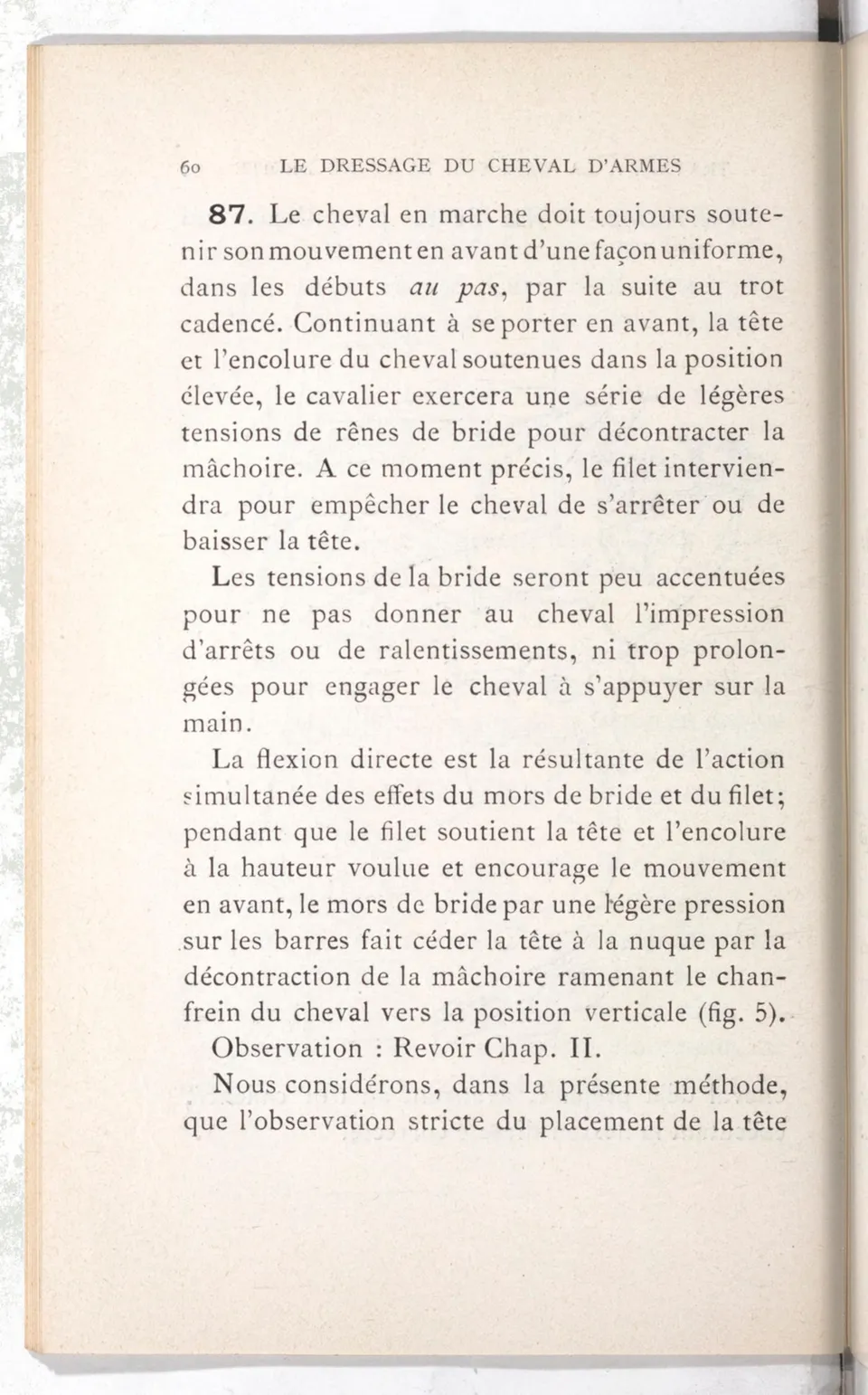 Règlement pour le dressage du cheval d'armes : établi en 1908 par la Commission de l'Ecole d'application de cavalerie des officiers à Saint-Pétersbourg, скан 75 из 175