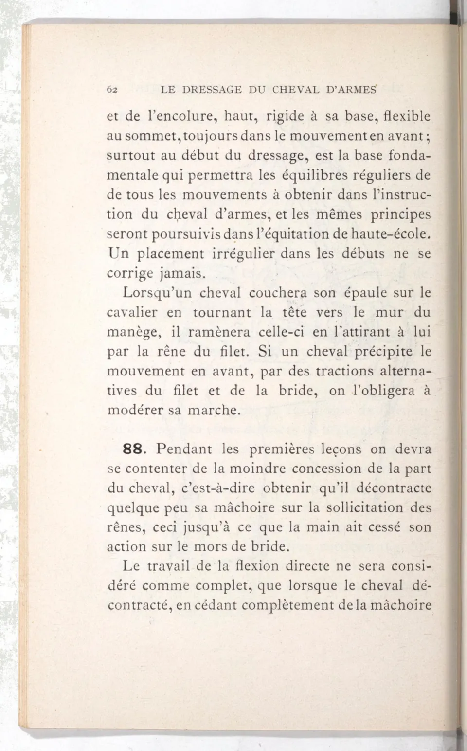 Règlement pour le dressage du cheval d'armes : établi en 1908 par la Commission de l'Ecole d'application de cavalerie des officiers à Saint-Pétersbourg, скан 77 из 175