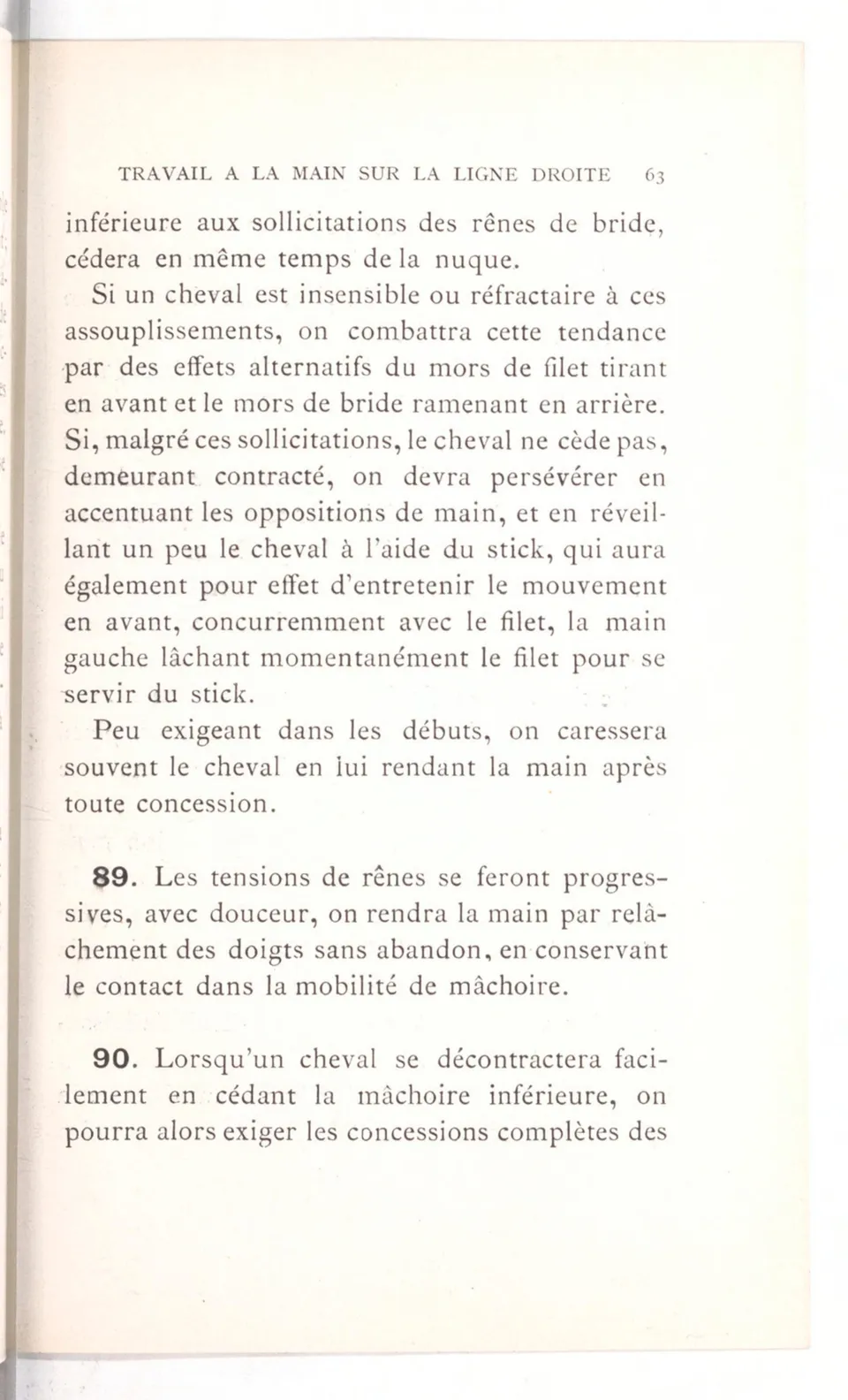 Règlement pour le dressage du cheval d'armes : établi en 1908 par la Commission de l'Ecole d'application de cavalerie des officiers à Saint-Pétersbourg, скан 78 из 175