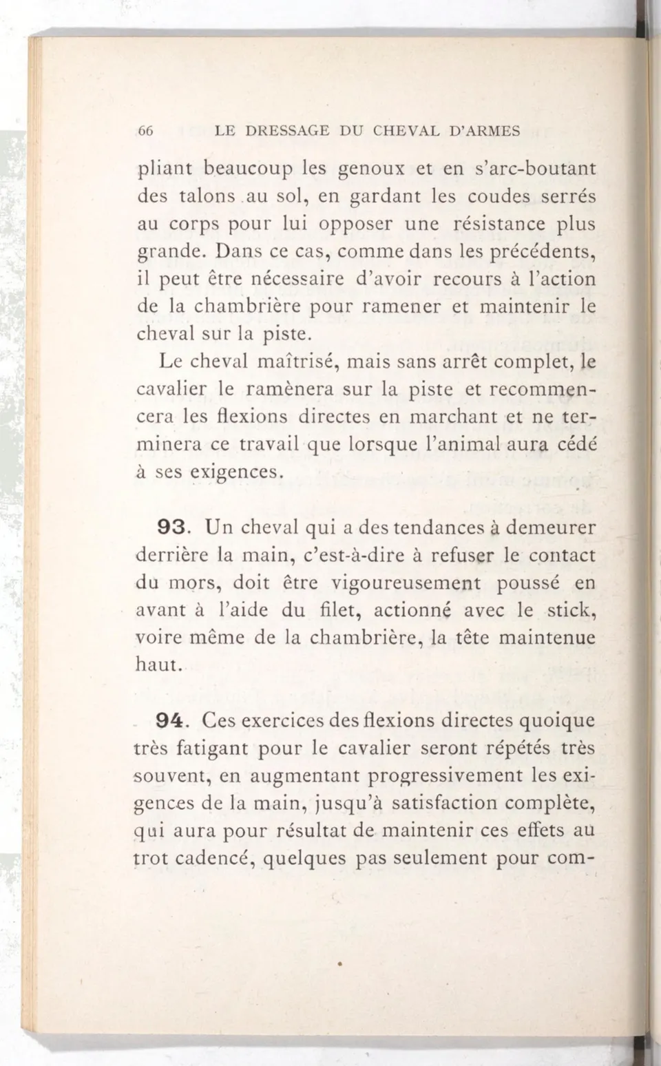 Règlement pour le dressage du cheval d'armes : établi en 1908 par la Commission de l'Ecole d'application de cavalerie des officiers à Saint-Pétersbourg, скан 81 из 175