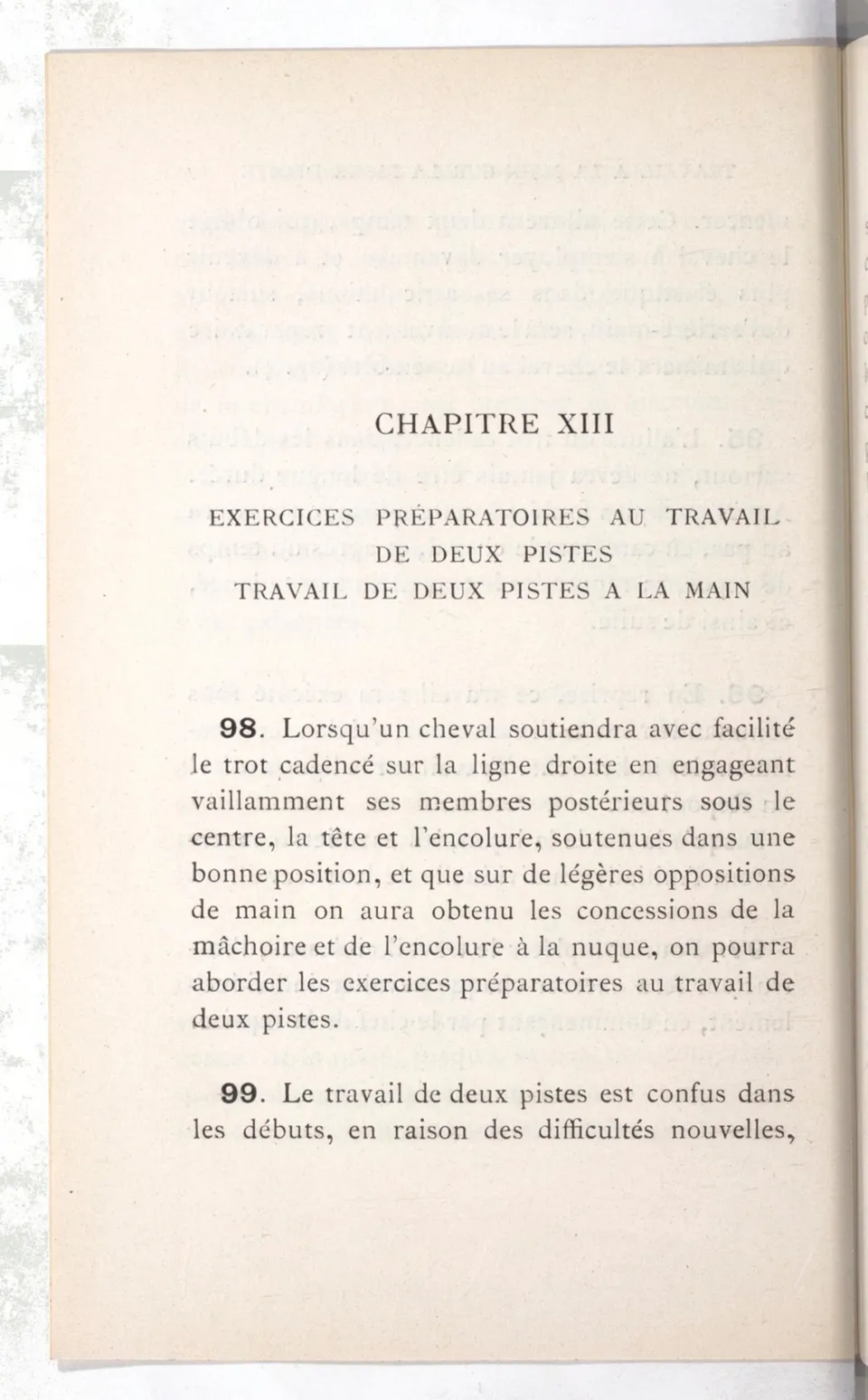 Règlement pour le dressage du cheval d'armes : établi en 1908 par la Commission de l'Ecole d'application de cavalerie des officiers à Saint-Pétersbourg, скан 83 из 175