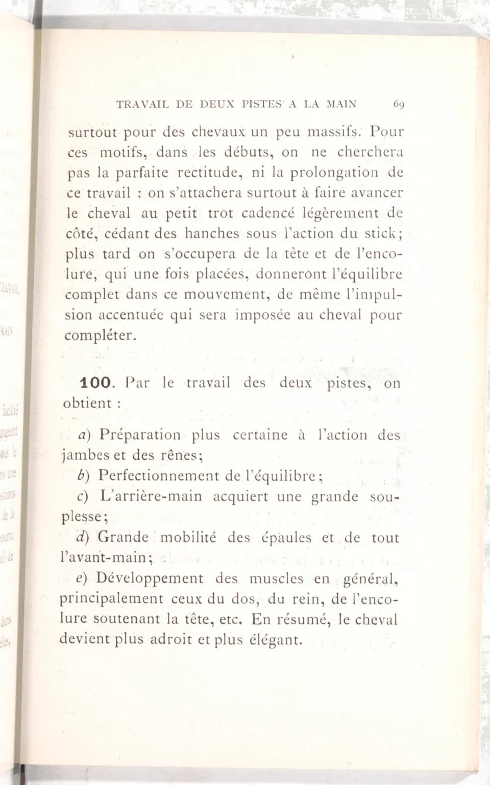 Règlement pour le dressage du cheval d'armes : établi en 1908 par la Commission de l'Ecole d'application de cavalerie des officiers à Saint-Pétersbourg, скан 84 из 175