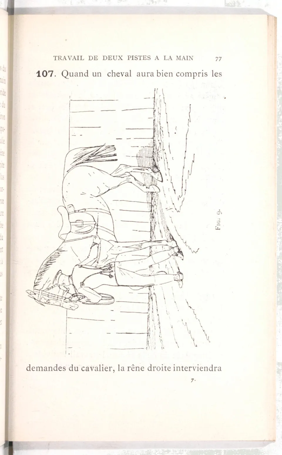 Règlement pour le dressage du cheval d'armes : établi en 1908 par la Commission de l'Ecole d'application de cavalerie des officiers à Saint-Pétersbourg, скан 92 из 175