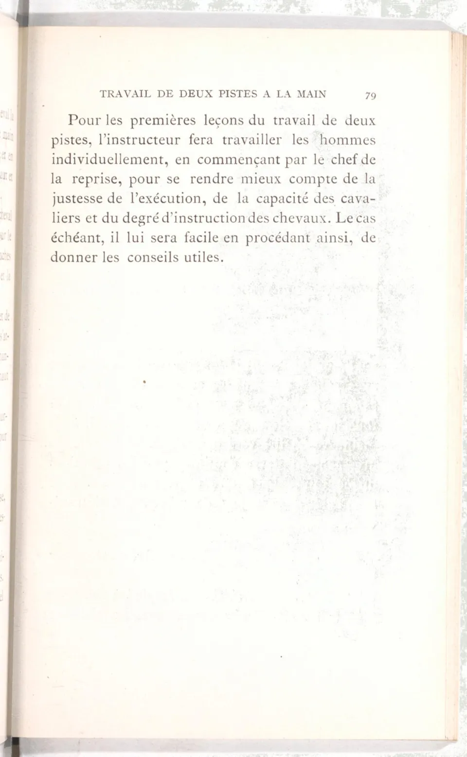 Règlement pour le dressage du cheval d'armes : établi en 1908 par la Commission de l'Ecole d'application de cavalerie des officiers à Saint-Pétersbourg, скан 94 из 175