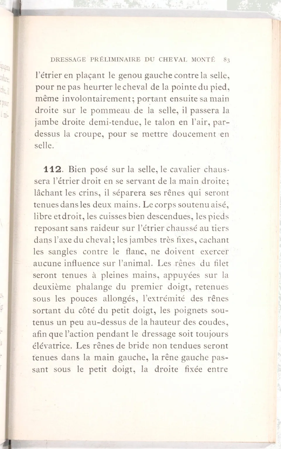 Règlement pour le dressage du cheval d'armes : établi en 1908 par la Commission de l'Ecole d'application de cavalerie des officiers à Saint-Pétersbourg, скан 98 из 175
