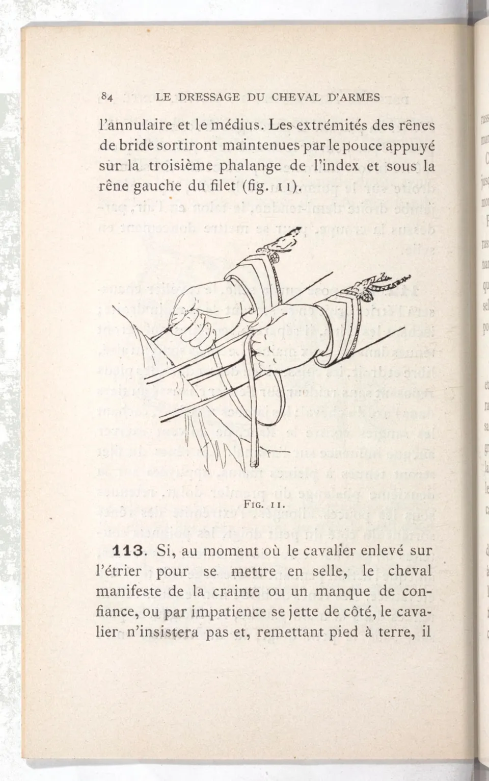 Règlement pour le dressage du cheval d'armes : établi en 1908 par la Commission de l'Ecole d'application de cavalerie des officiers à Saint-Pétersbourg, скан 99 из 175