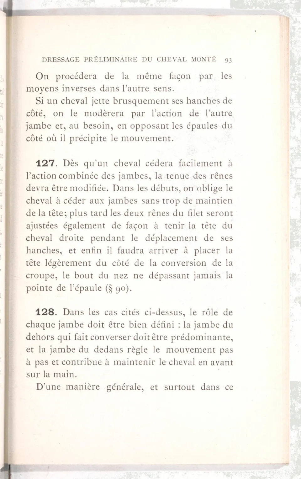 Règlement pour le dressage du cheval d'armes : établi en 1908 par la Commission de l'Ecole d'application de cavalerie des officiers à Saint-Pétersbourg, скан 108 из 175