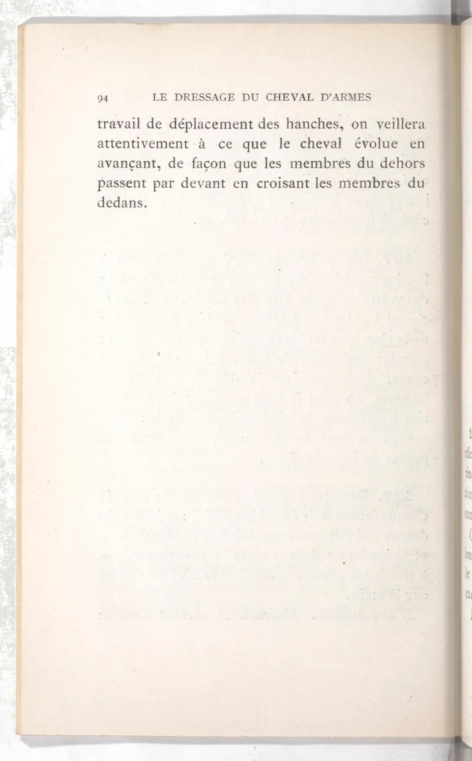 Règlement pour le dressage du cheval d'armes : établi en 1908 par la Commission de l'Ecole d'application de cavalerie des officiers à Saint-Pétersbourg, скан 109 из 175