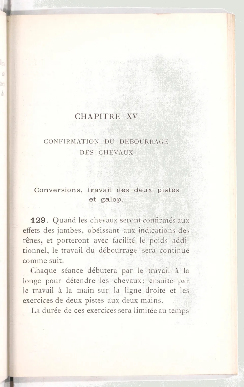 Règlement pour le dressage du cheval d'armes : établi en 1908 par la Commission de l'Ecole d'application de cavalerie des officiers à Saint-Pétersbourg, скан 110 из 175