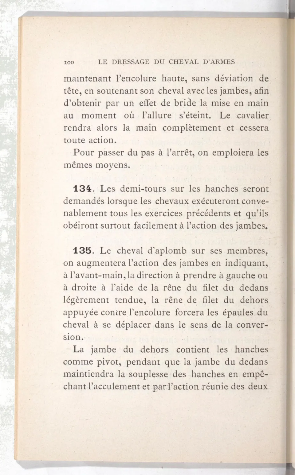 Règlement pour le dressage du cheval d'armes : établi en 1908 par la Commission de l'Ecole d'application de cavalerie des officiers à Saint-Pétersbourg, скан 115 из 175
