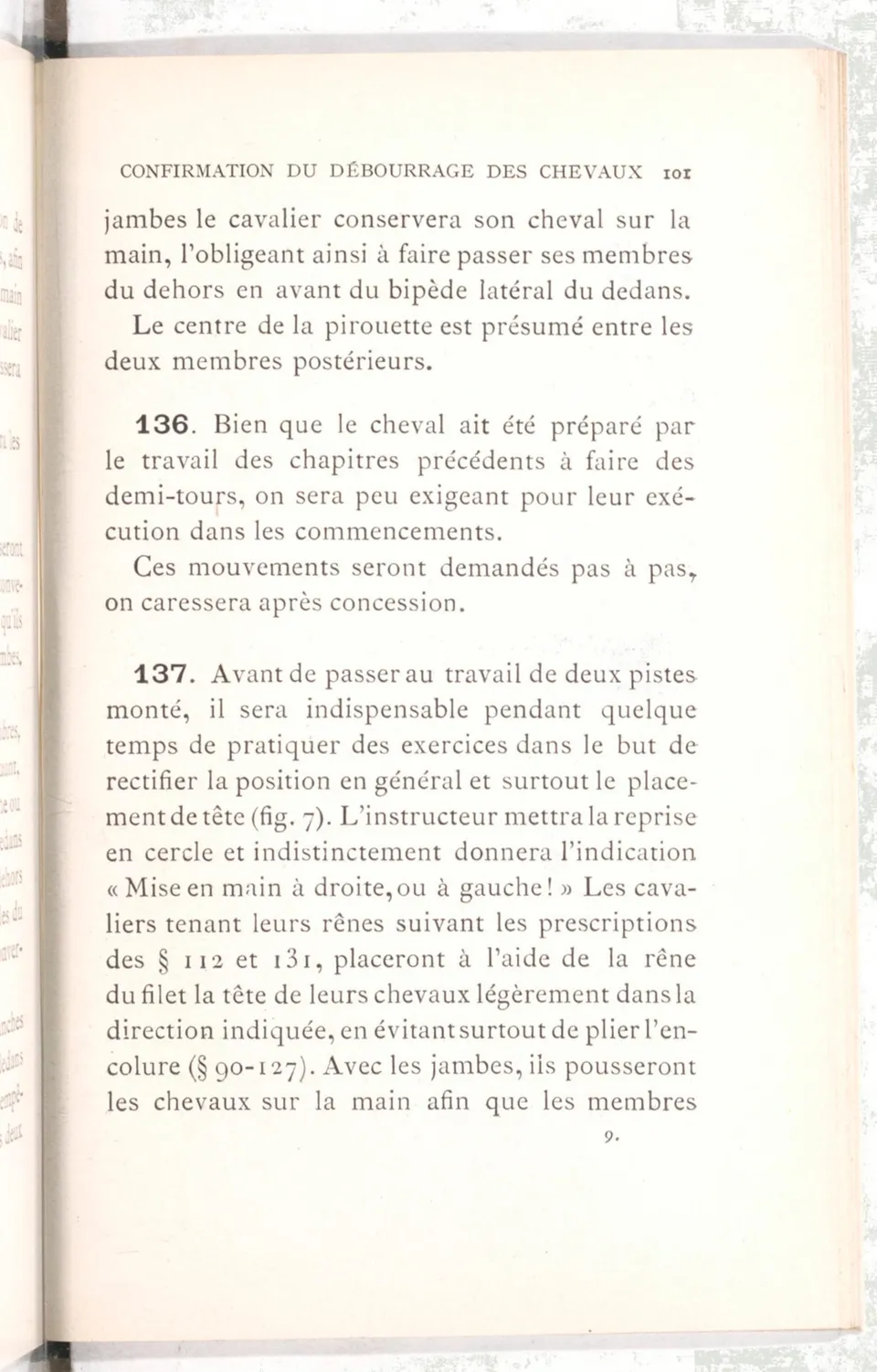 Règlement pour le dressage du cheval d'armes : établi en 1908 par la Commission de l'Ecole d'application de cavalerie des officiers à Saint-Pétersbourg, скан 116 из 175