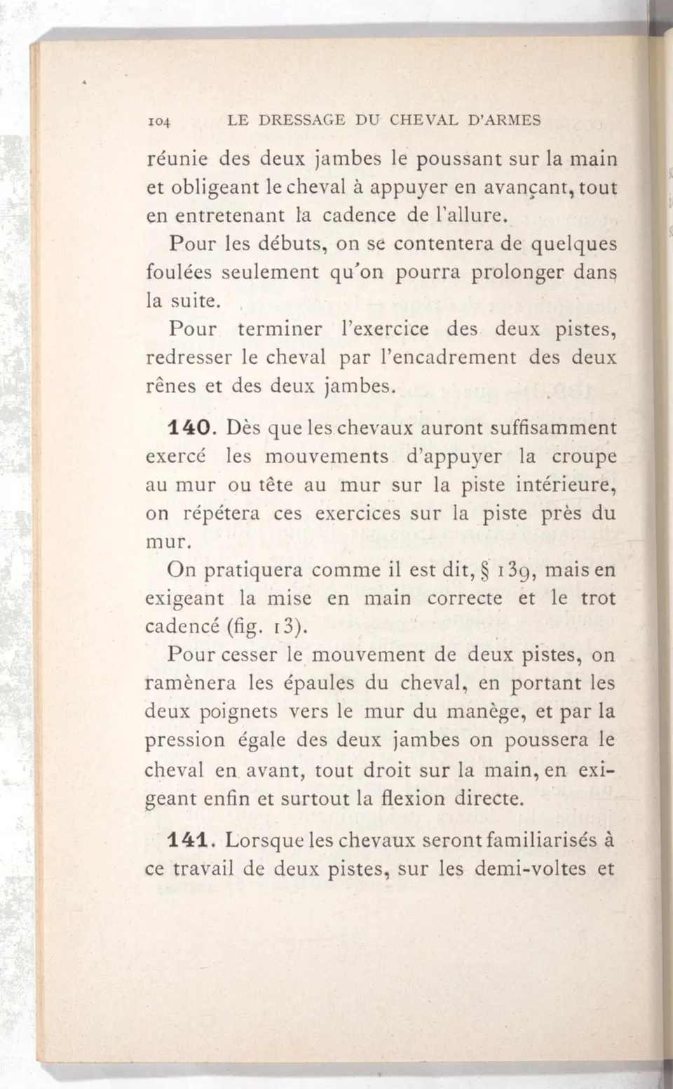 Règlement pour le dressage du cheval d'armes : établi en 1908 par la Commission de l'Ecole d'application de cavalerie des officiers à Saint-Pétersbourg, скан 119 из 175