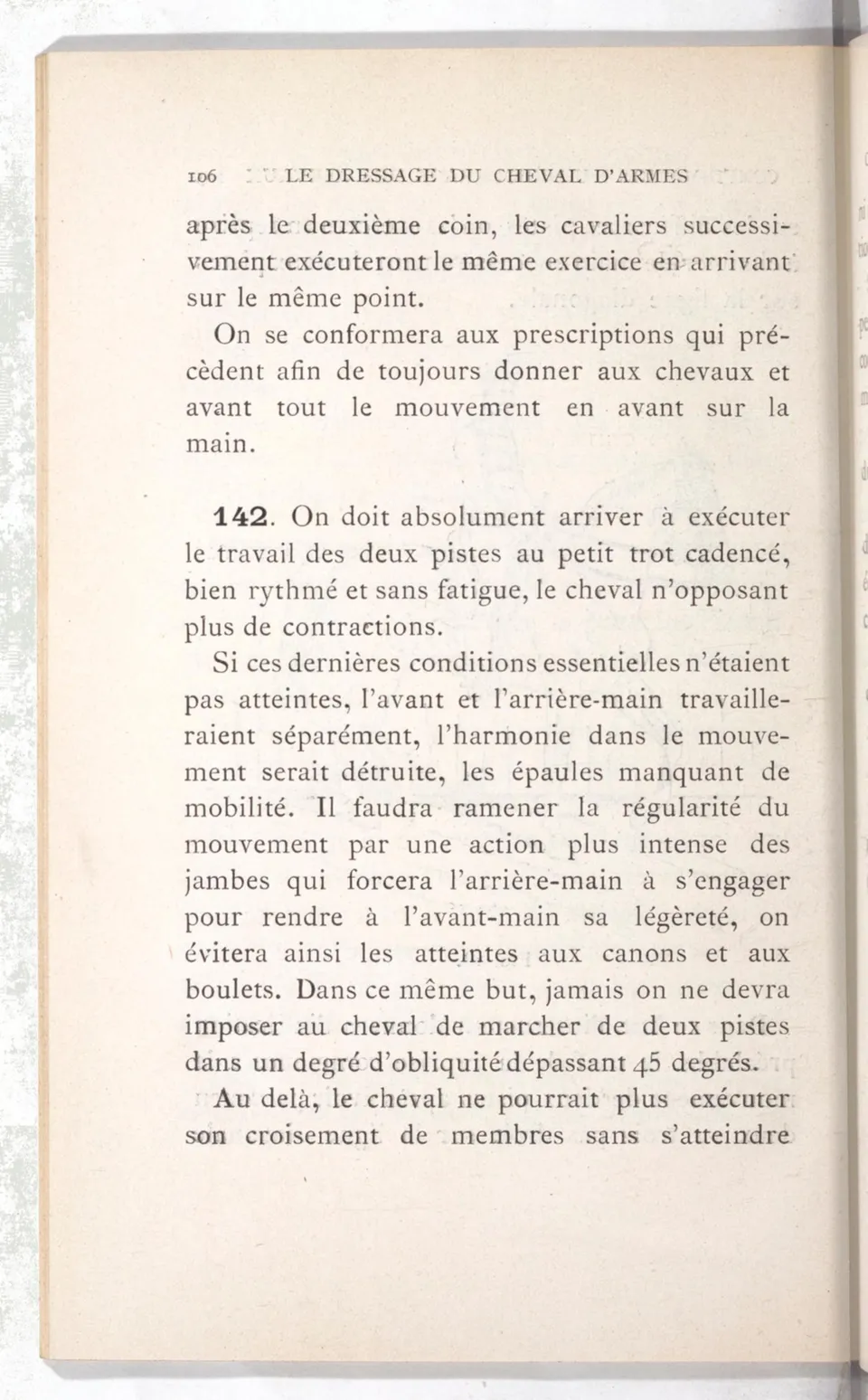 Règlement pour le dressage du cheval d'armes : établi en 1908 par la Commission de l'Ecole d'application de cavalerie des officiers à Saint-Pétersbourg, скан 121 из 175