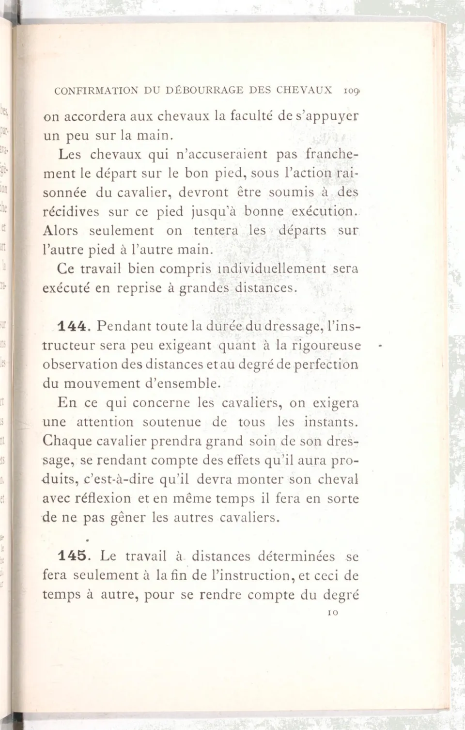 Règlement pour le dressage du cheval d'armes : établi en 1908 par la Commission de l'Ecole d'application de cavalerie des officiers à Saint-Pétersbourg, скан 124 из 175