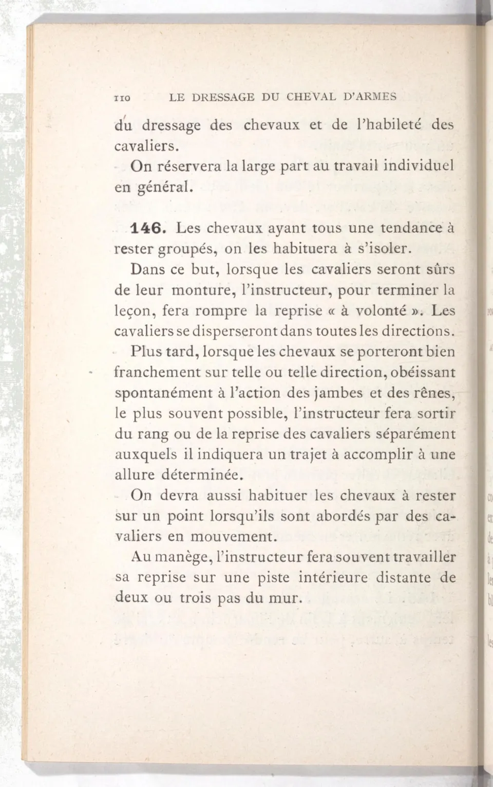 Règlement pour le dressage du cheval d'armes : établi en 1908 par la Commission de l'Ecole d'application de cavalerie des officiers à Saint-Pétersbourg, скан 125 из 175