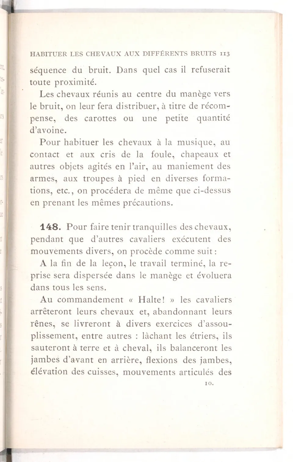 Règlement pour le dressage du cheval d'armes : établi en 1908 par la Commission de l'Ecole d'application de cavalerie des officiers à Saint-Pétersbourg, скан 128 из 175