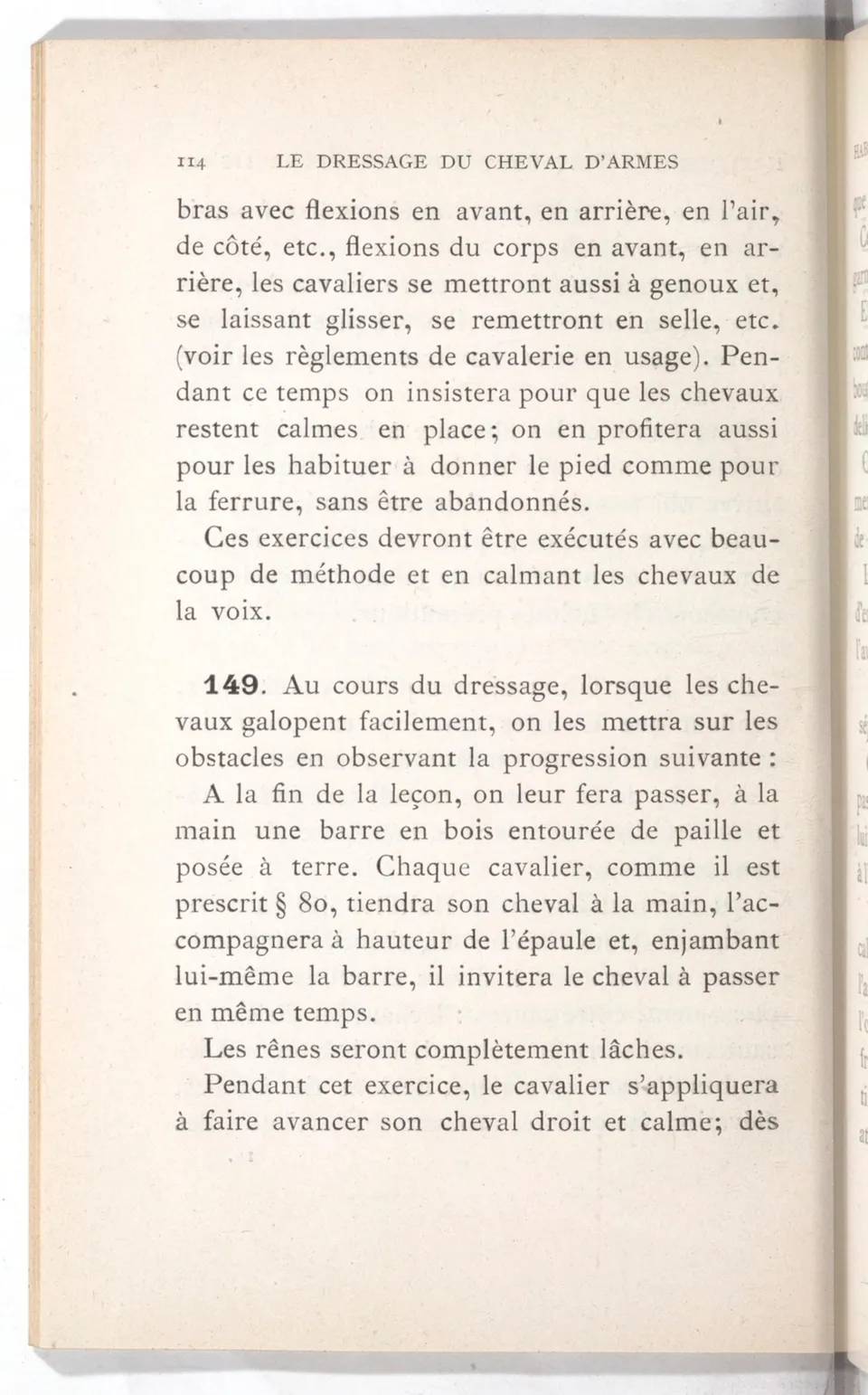 Règlement pour le dressage du cheval d'armes : établi en 1908 par la Commission de l'Ecole d'application de cavalerie des officiers à Saint-Pétersbourg, скан 129 из 175