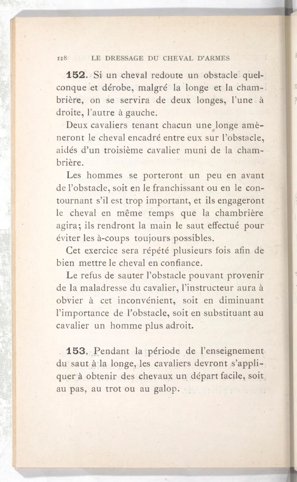 Règlement pour le dressage du cheval d'armes : établi en 1908 par la Commission de l'Ecole d'application de cavalerie des officiers à Saint-Pétersbourg, скан 133 из 175