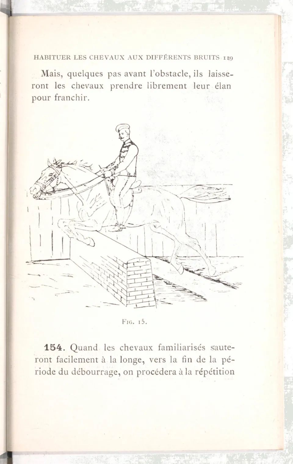 Règlement pour le dressage du cheval d'armes : établi en 1908 par la Commission de l'Ecole d'application de cavalerie des officiers à Saint-Pétersbourg, скан 134 из 175