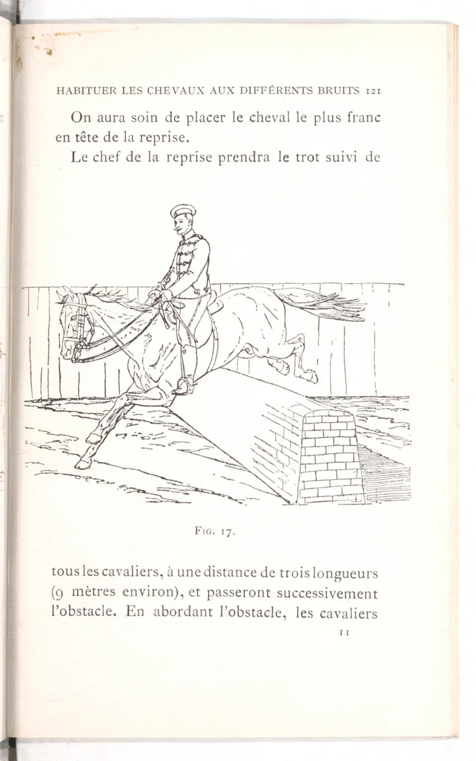Règlement pour le dressage du cheval d'armes : établi en 1908 par la Commission de l'Ecole d'application de cavalerie des officiers à Saint-Pétersbourg, скан 136 из 175