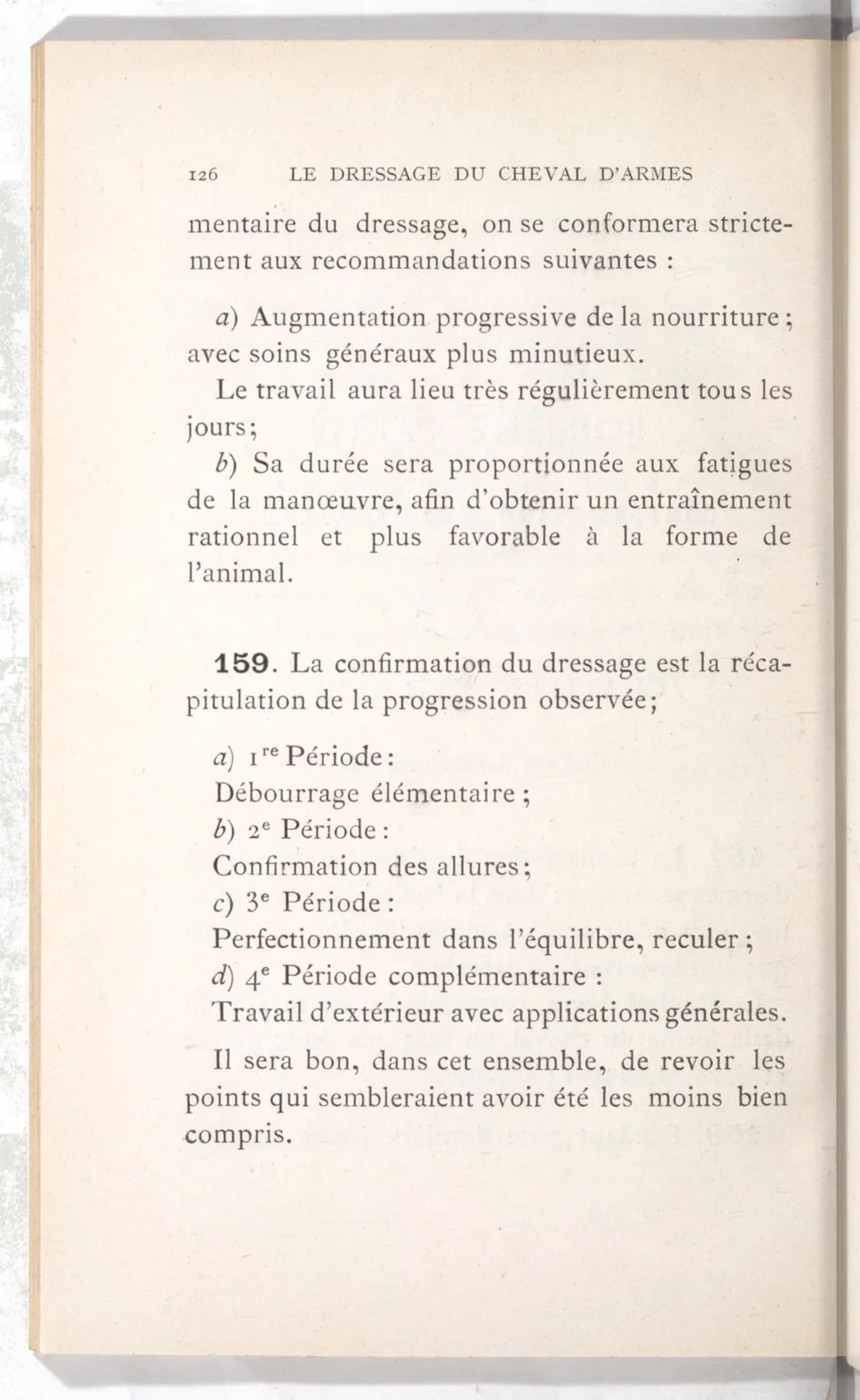 Règlement pour le dressage du cheval d'armes : établi en 1908 par la Commission de l'Ecole d'application de cavalerie des officiers à Saint-Pétersbourg, скан 141 из 175