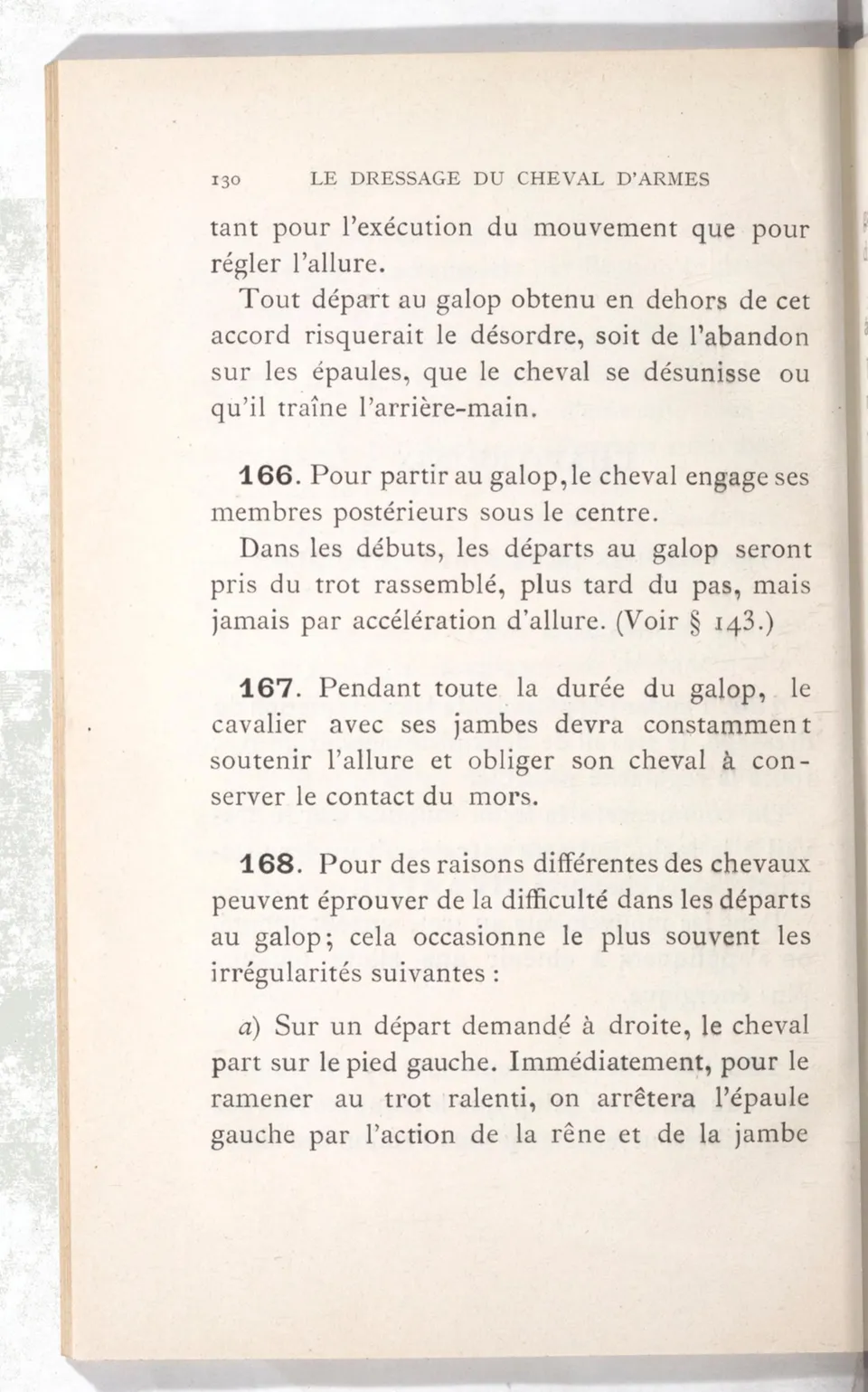 Règlement pour le dressage du cheval d'armes : établi en 1908 par la Commission de l'Ecole d'application de cavalerie des officiers à Saint-Pétersbourg, скан 145 из 175