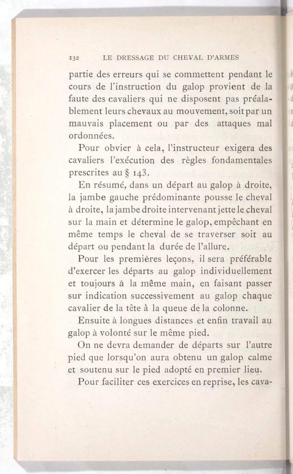 Règlement pour le dressage du cheval d'armes : établi en 1908 par la Commission de l'Ecole d'application de cavalerie des officiers à Saint-Pétersbourg, скан 147 из 175