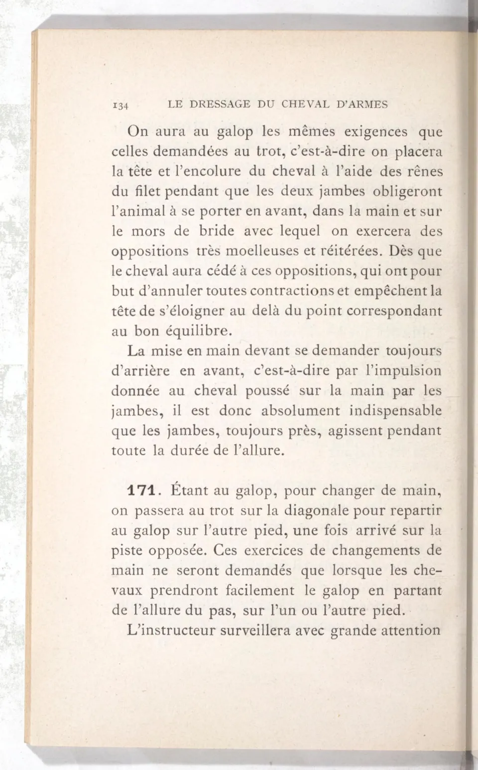 Règlement pour le dressage du cheval d'armes : établi en 1908 par la Commission de l'Ecole d'application de cavalerie des officiers à Saint-Pétersbourg, скан 149 из 175