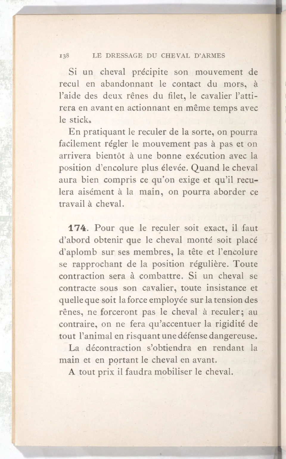 Règlement pour le dressage du cheval d'armes : établi en 1908 par la Commission de l'Ecole d'application de cavalerie des officiers à Saint-Pétersbourg, скан 153 из 175