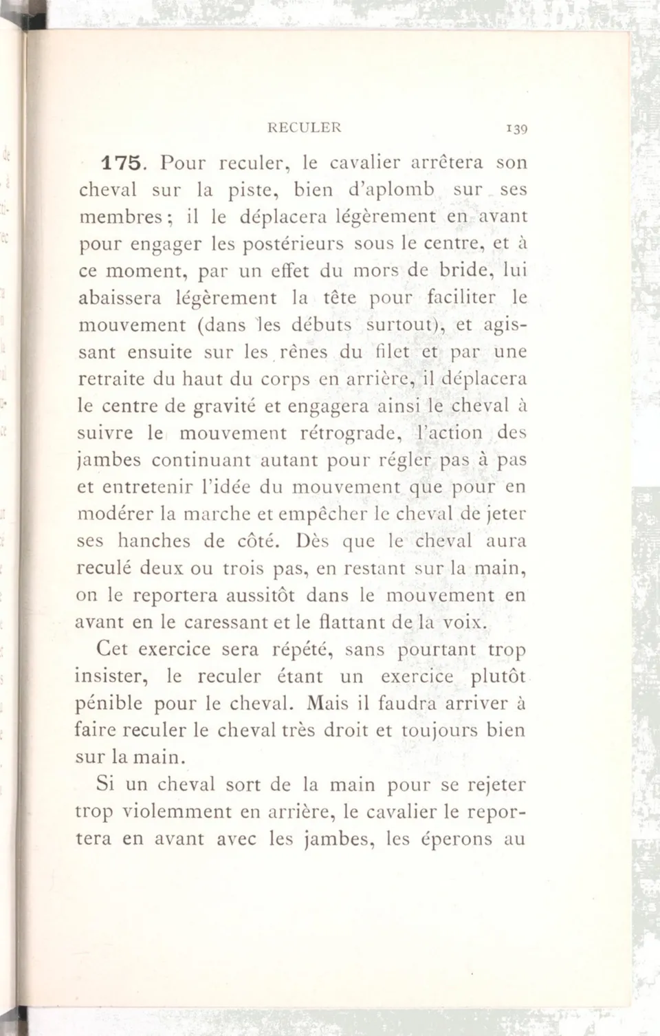 Règlement pour le dressage du cheval d'armes : établi en 1908 par la Commission de l'Ecole d'application de cavalerie des officiers à Saint-Pétersbourg, скан 154 из 175