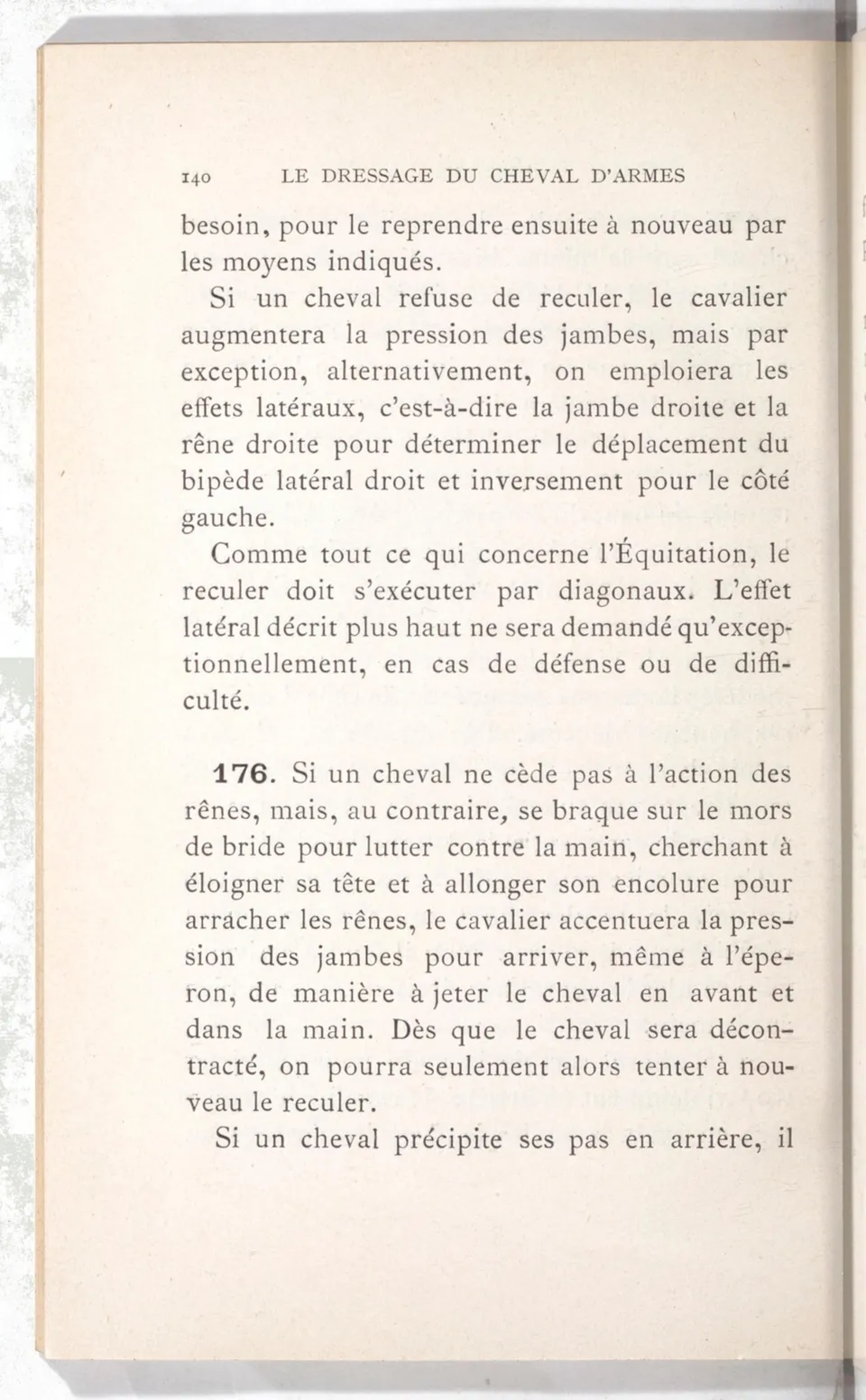 Règlement pour le dressage du cheval d'armes : établi en 1908 par la Commission de l'Ecole d'application de cavalerie des officiers à Saint-Pétersbourg, скан 155 из 175