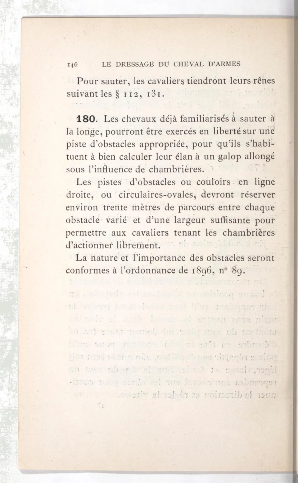 Règlement pour le dressage du cheval d'armes : établi en 1908 par la Commission de l'Ecole d'application de cavalerie des officiers à Saint-Pétersbourg, скан 161 из 175