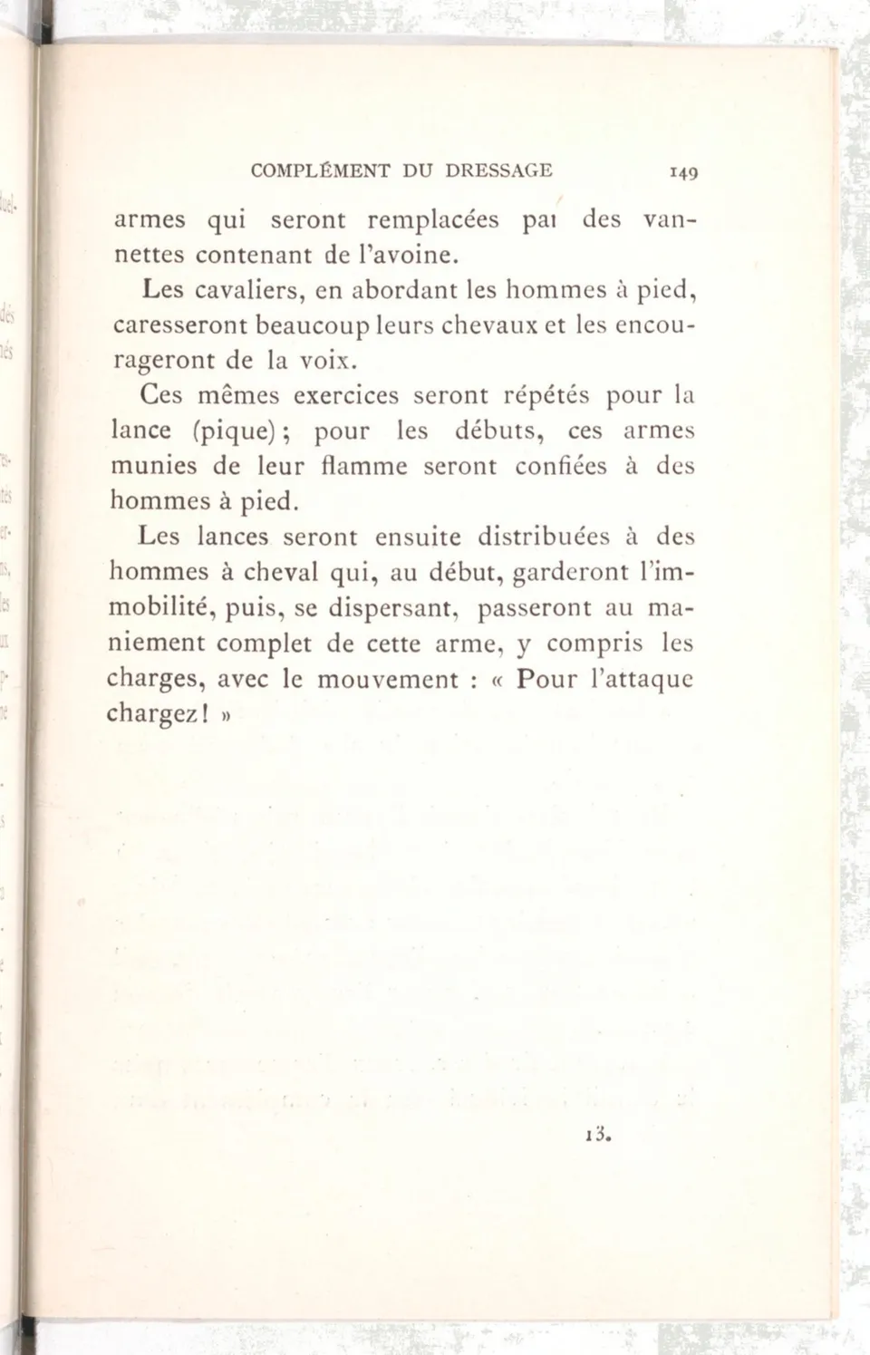 Règlement pour le dressage du cheval d'armes : établi en 1908 par la Commission de l'Ecole d'application de cavalerie des officiers à Saint-Pétersbourg, скан 164 из 175