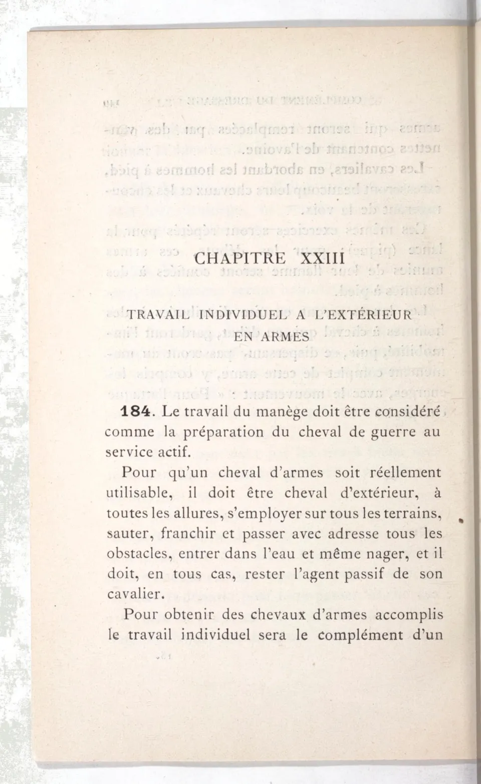 Règlement pour le dressage du cheval d'armes : établi en 1908 par la Commission de l'Ecole d'application de cavalerie des officiers à Saint-Pétersbourg, скан 165 из 175