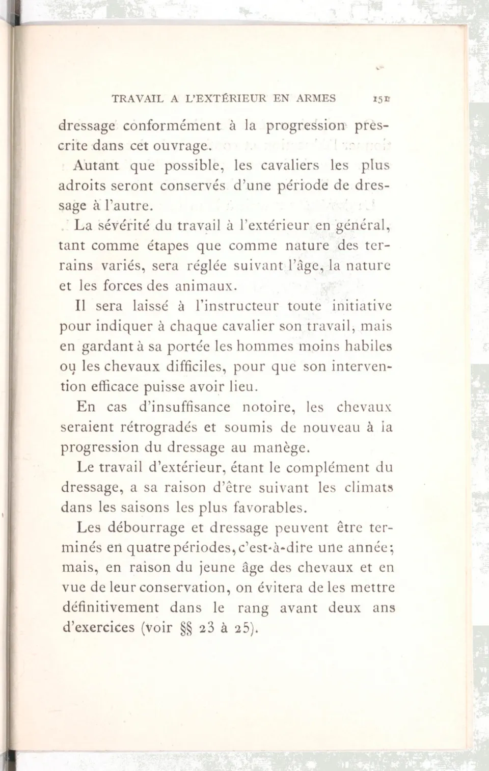 Règlement pour le dressage du cheval d'armes : établi en 1908 par la Commission de l'Ecole d'application de cavalerie des officiers à Saint-Pétersbourg, скан 166 из 175
